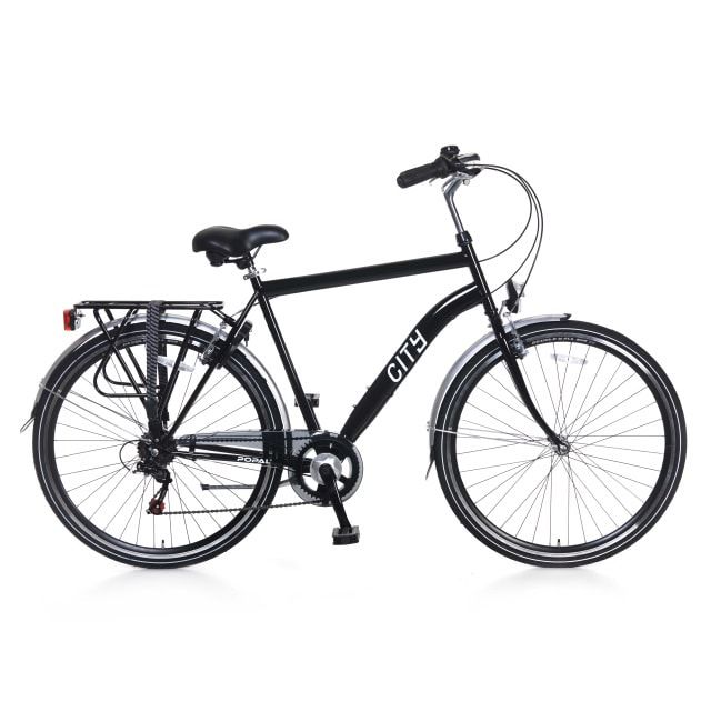 Popal City 28 inch Zwart 6 Versnellingen